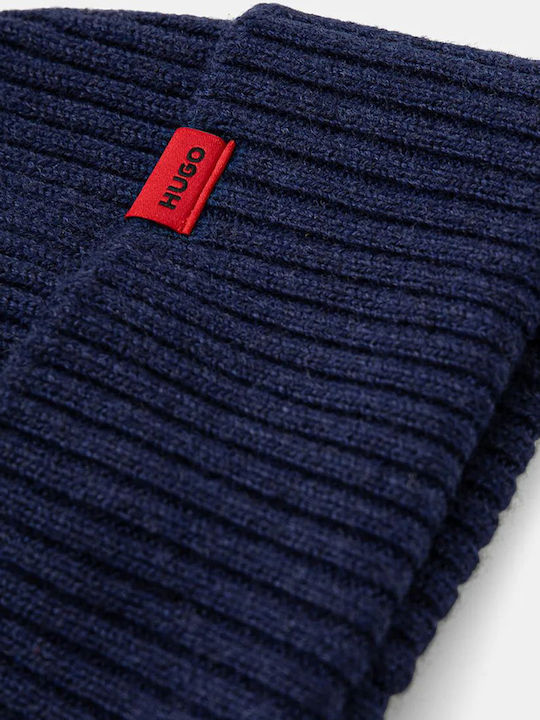 Beanie Unisex Beanie Knitted in Blue color