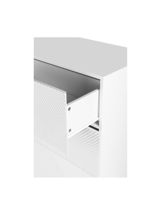 Mezza Wooden Chest of Drawers with 4 Drawers White 85x45x85cm