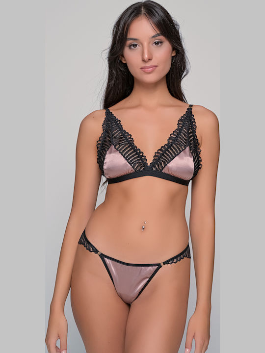 Milena by Paris Bralette Σουτιέν Καφέ