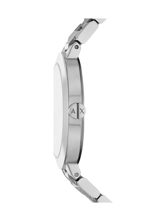Armani Exchange Γυναικείο Ρολόι 36mm Μπαταρίας με Ασημί Μεταλλικό Μπρασελέ