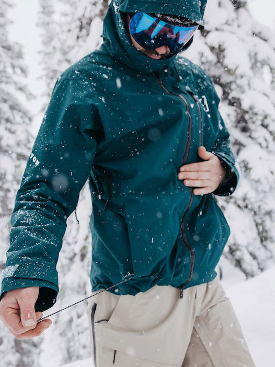 Burton 10002111307 Ανδρικό Μπουφάν Gore-Tex για Σκι & Snowboard Μπλε