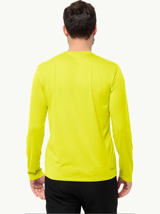 Jack Wolfskin Ισοθερμική Μπλούζα Κίτρινη