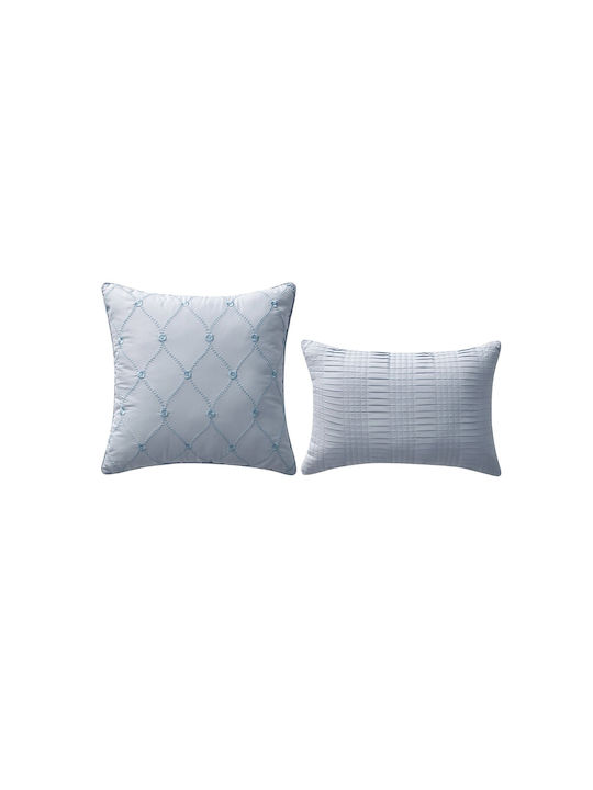 Olia Home Σετ Πάπλωμα Υπέρδιπλο 245x270εκ. Σιέλ 5τμχ