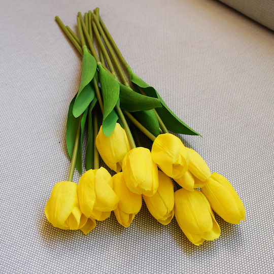 Декоративно изкуствено растение Лале Yellow 47.5см Koart