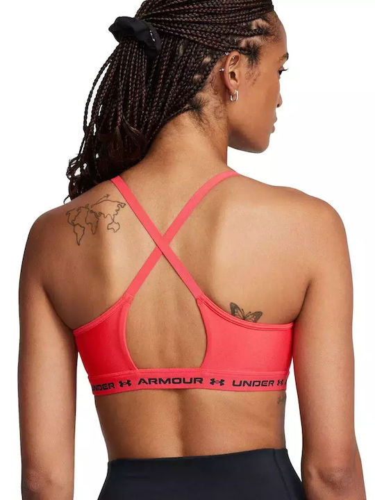 Under Armour Crossback Low Women's Bra without Padding Racer Red / Black