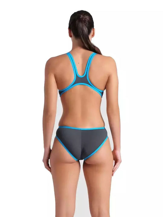 Arena One Biglogo Women's One Piece Competition Swimsuit Gray