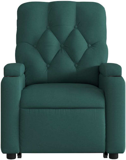 Relaxsessel Friseurwaschbecken mit Fußhocker Dark Green Dark Green 74x86.5x93.5cm