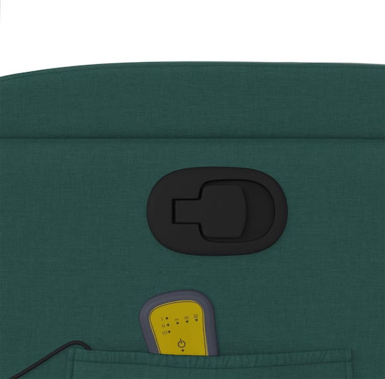 Relaxsessel Friseurwaschbecken mit Fußhocker Dark Green Dark Green 74x86.5x93.5cm