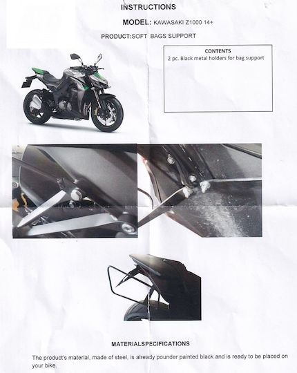 Moto Discovery Tank Mounts for Kawasaki Z1000