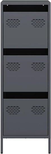 Συρταριέρα Γραφείου Μεταλλική Ανθρακί 39x35x103.5cm