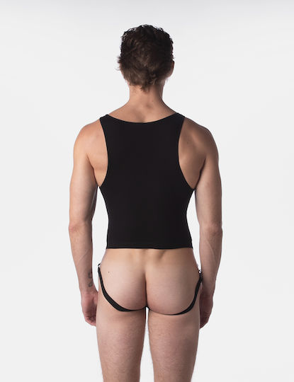 Barcode Berlin Sexy Ανδρικό Body Μαύρο 3019-5068