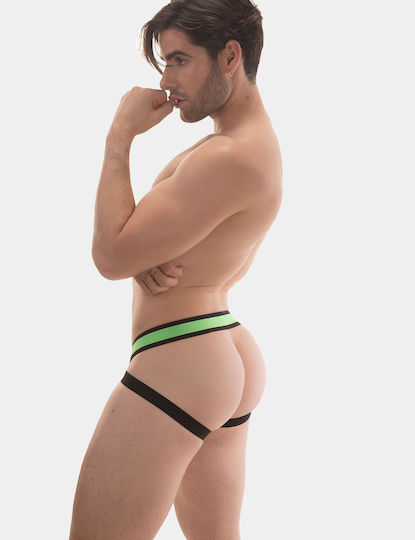 Barcode Berlin Ανδρικό Εσώρουχο Jockstrap Πράσινο 3019-5069