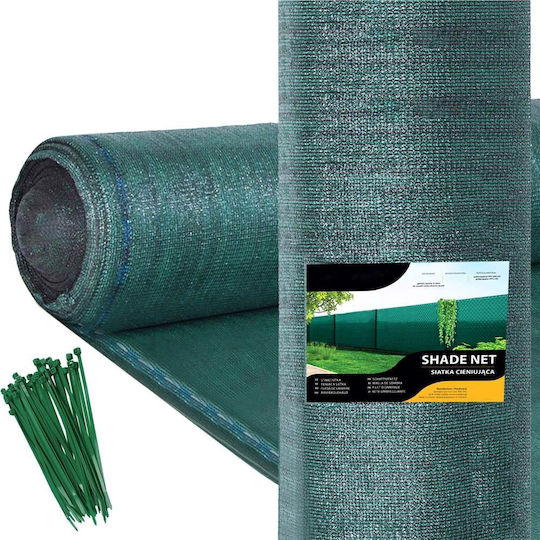 Shade Privacy Mesh Fence 1.5m Wide 10m Long 140g Density Green