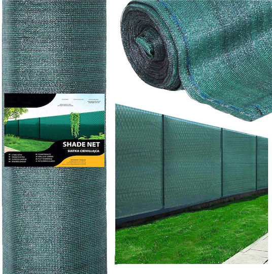 Shade Privacy Mesh Fence 1.5m Wide 10m Long 140g Density Green