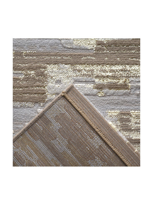 Saray Home Almira Modern Bedroom Rugs Set Beige Gold E7028-BGL-SET 3pcs