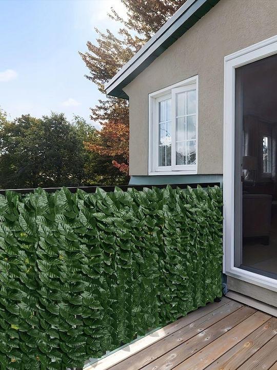 Sersimo Artificial Leaf Screen Panel Fence Balcony 100x500cm Green