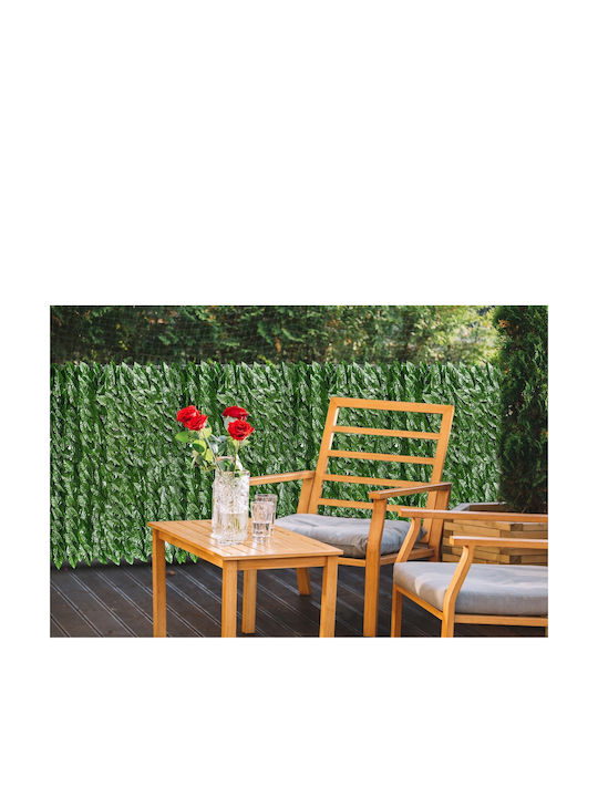 Sersimo Artificial Leaf Screen Panel Fence Balcony 100x500cm Green