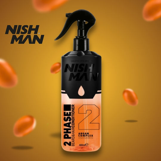 NISHMAN Balm Περιποίησης για Γένια 2 Phase 400ml