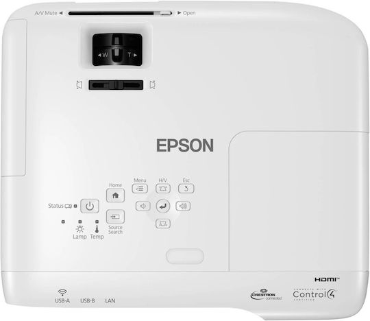Epson EB-982W V11H987040 Projector 3LCD HD Standard Lamp with Wi-Fi and Built-in Speakers White