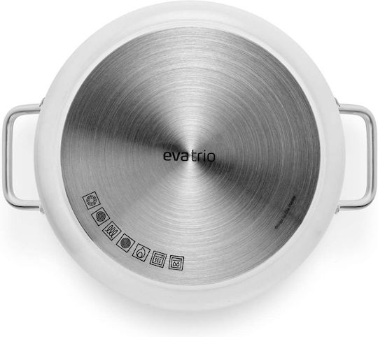 Eva Solo White Line Oală Adâncă Din Aluminiu 2.5lt / 16cm