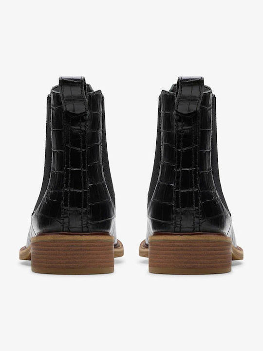 Cologne Arlo Leder Damen Chelsea Stiefeletten Schwarz