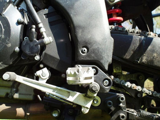 Moto Discovery V-strom Dl650 Foot Peg Μοτοσυκλέτας in Silver Color 0001-38