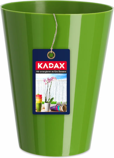 Kadax Orchid Pot Cover Plastic Flower Pot 13cm Green