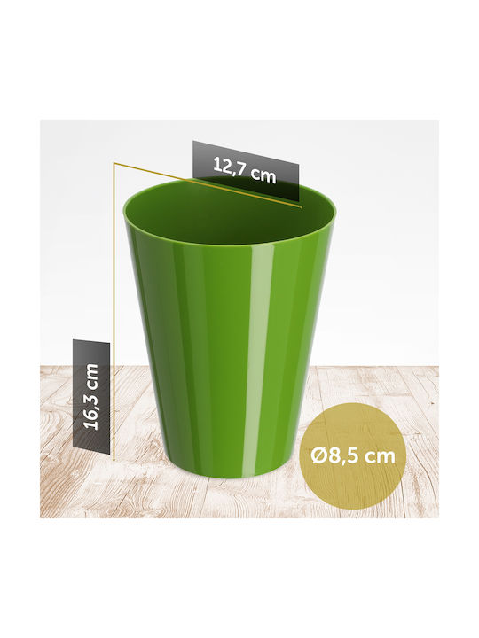 Kadax Orchid Pot Cover Plastic Flower Pot 13cm Green
