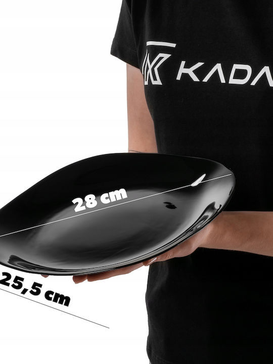 Set 3 Farfurii Plate Kadax 28cm Negre Platețe Superficiale