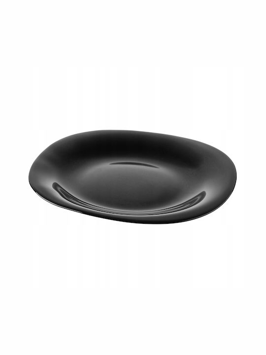Kadax 6x Dessert Plate 21cm Black Plate Set Cake