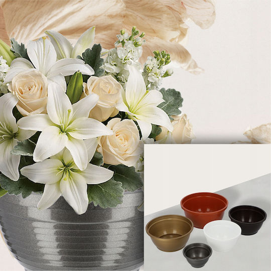 Kadax Friedhofstopf Plastik Grab-Schale 13cm