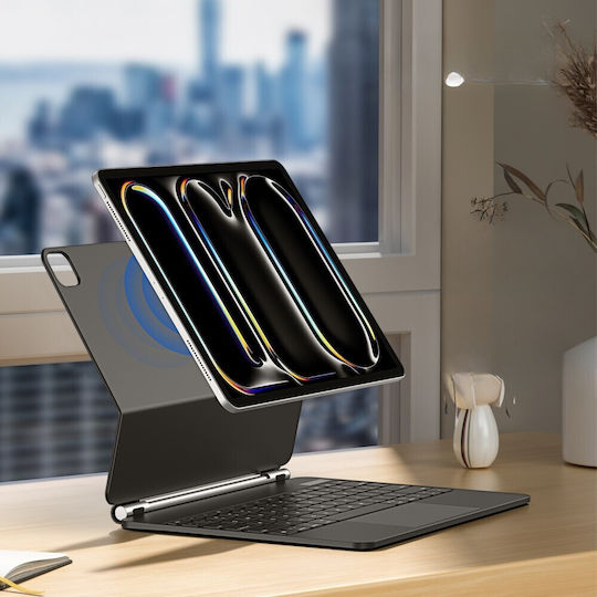 Dux Ducis Husă Flip Cover MK Series cu Tastatură Neagră iPad Pro 2024 11"