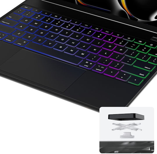 Dux Ducis Husă Flip Cover MK Series cu Tastatură Neagră iPad Pro 2024 11"