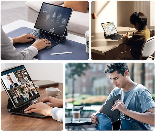 Dux Ducis Husă Flip Cover MK Series cu Tastatură Neagră iPad Pro 2024 11"