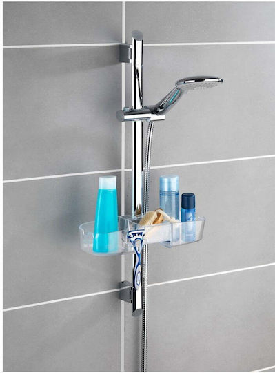Wenko An der Wand montiert Badezimmerregal Kunststoff 36.5x12x7.5cm Transparent