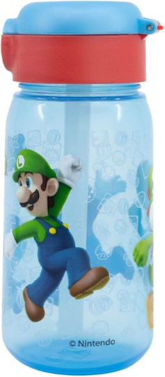Gim Super Mario Kids Water Bottle Super Mario Plastic with Straw 510ml