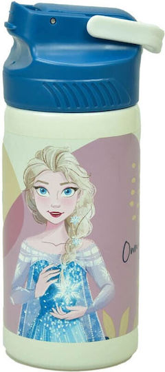 Alouette Παιδικό Παγούρι Frozen Ανοξείδωτο με Καλαμάκι FROZEN 500ml