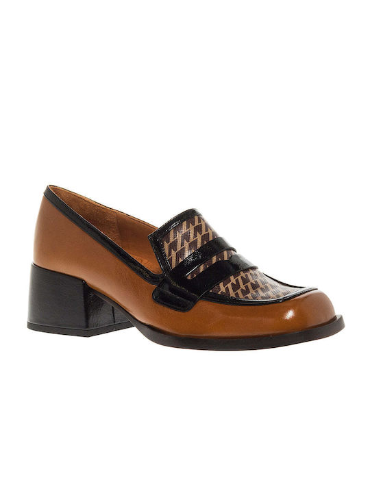 Chie Mihara Leather Tabac Brown Medium Heels