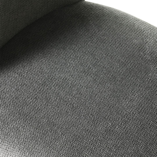 Tiyana Dining Room Fabric Armchair Grey 60.5x55x83cm