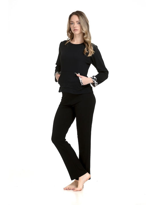 Zen by Daisy Winter Damen Pyjama-Hose Schwarz Zen by Daisy Winter Damen Pyjama-Hose Schwarz