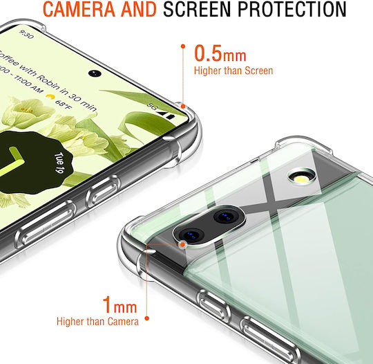 Techsuit Shockproof Clear Back Cover Σιλικόνης Διάφανο (Google Pixel 6a)