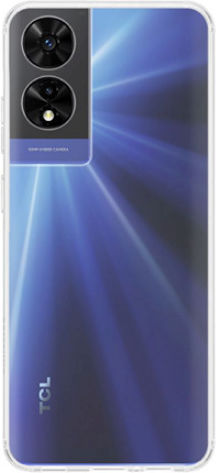 Vivid Back Cover Σιλικόνης / Tempered Glass Σετ με Τζαμάκι Διάφανο (TCL 505 - TCL)