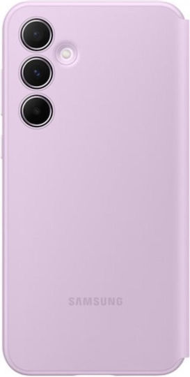Samsung S View Wallet Cover Synthetic Leather / Plastic Lavender (Galaxy A55)