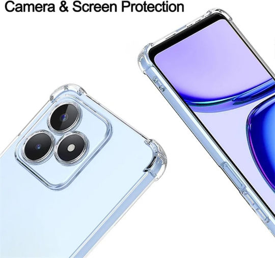 Techsuit Shockproof Clear Umschlag Rückseite Silikon Transparent (Realme C51)