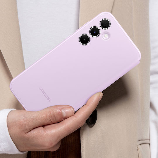 Samsung S View Wallet Cover Synthetic Leather / Plastic Lavender (Galaxy A55)