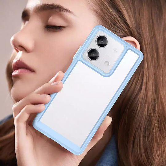 Hurtel Outer Space Back Cover Σιλικόνης / Πλαστικό με Λουράκι Μπλε (Redmi Note 13 Pro 4G / Poco M6 Pro 4G)