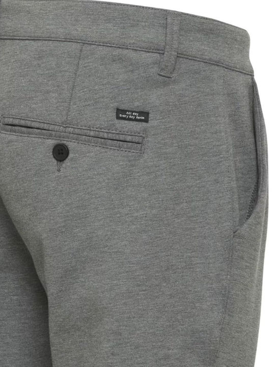 Trousers Chino Elastic in Regular Fit Gray