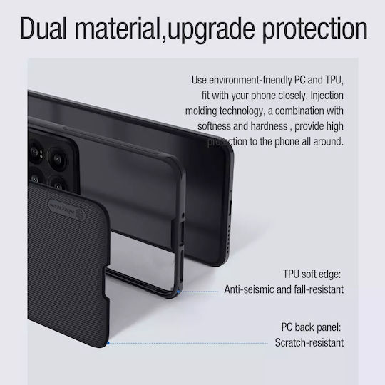 Super Back Cover Silicon / Plastic Magnetic Negru (Xiaomi 14 Pro)
