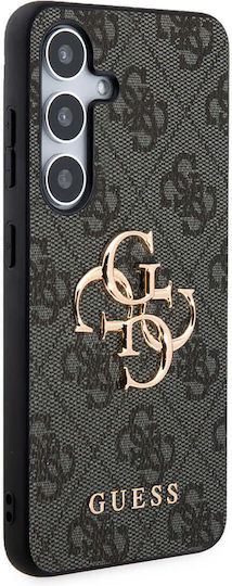 Guess Metal Logo Back Cover Plastic Black (Galaxy S24)