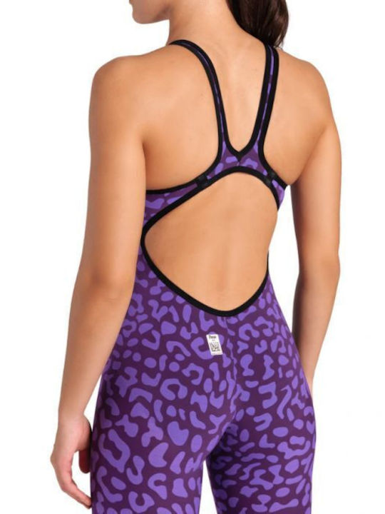 Arena Powerskin Carbon-air2 Open Back Le 006341-877 Women's One Piece Competition Swimsuit Purple